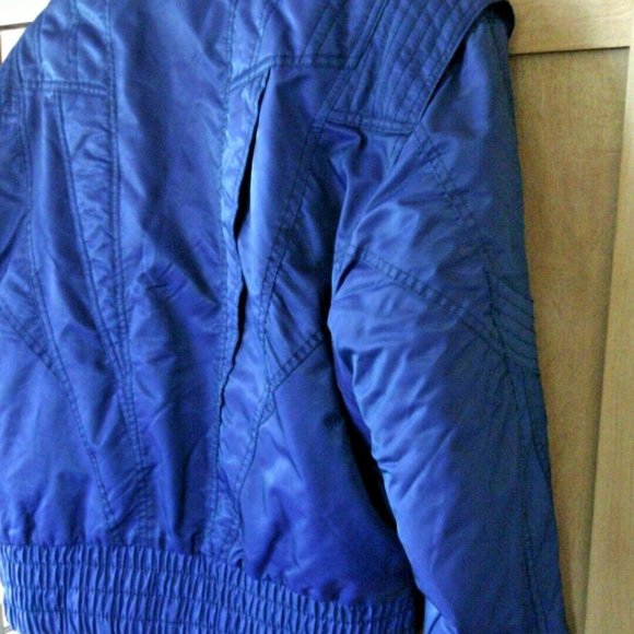 Winter Snowboarding Ski Jacket Size 8 Medium Mobius Bomber Hood Lined Zip Up Top - Picture 3 of 16